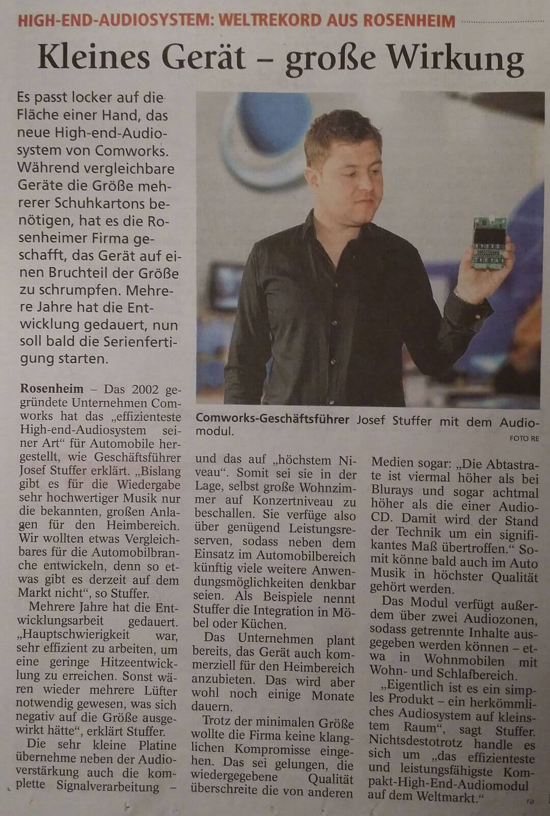 Josef Stuffer mit AUDIOTWISTER